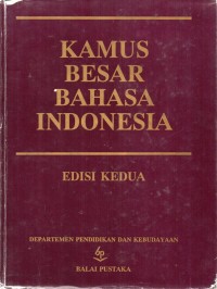 Image of Kamus Besar Bahasa Indonesia Edisi Kedua