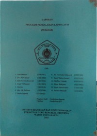 Image of Laporan Program Pengalaman Lapangan ; sejarah