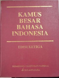 Image of Kamus Besar Bahasa Indonesia Edisi Ketiga
